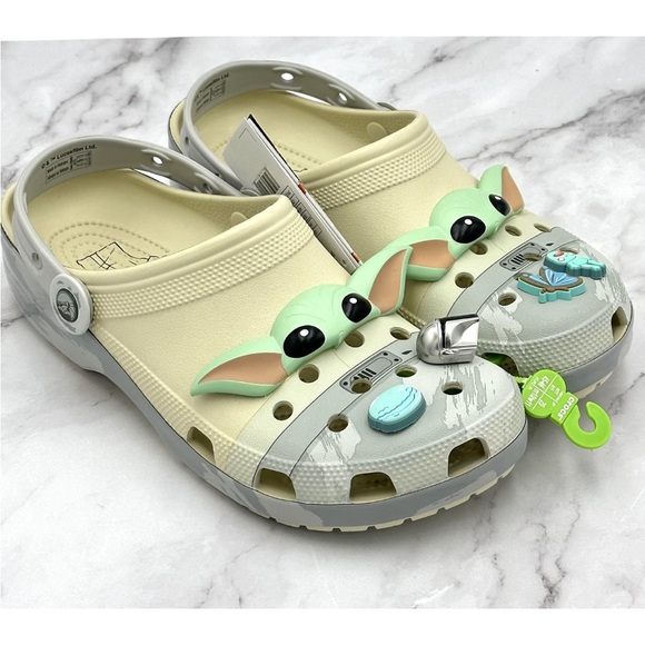 Crocs Grogu Classic Clog Shoes Mens Size 11 Star Wars Mandalorian Jibbitz Child main image 10